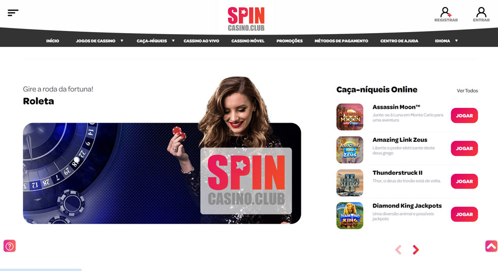 Desenvolvimento do Spin casino