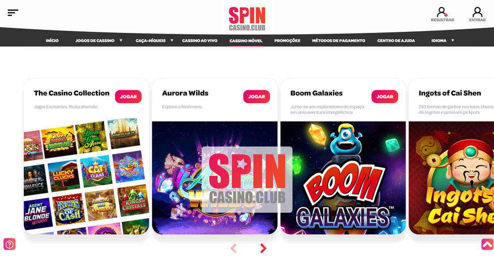 Experiência do Usuário no Spin casino